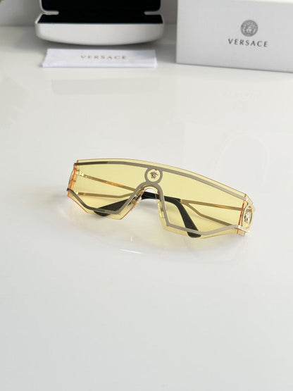 Versacce Sophisticated Gold and Yellow Sunglasses