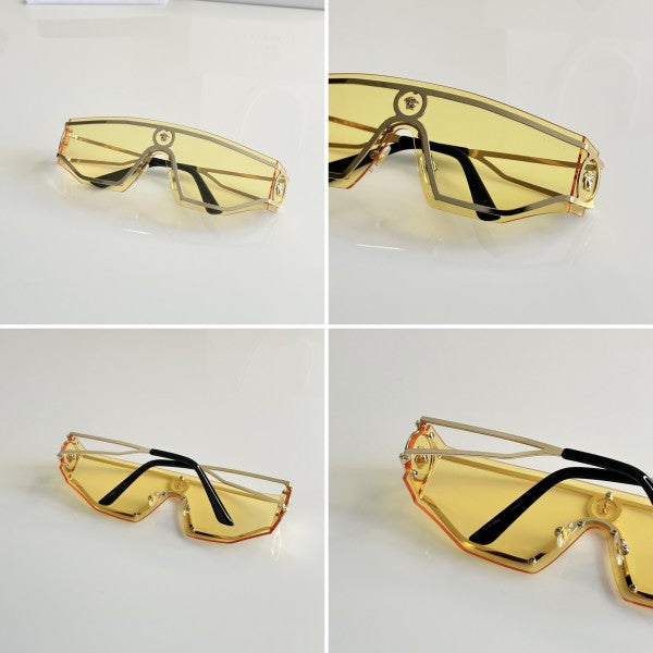 Versacce Sophisticated Gold and Yellow Sunglasses