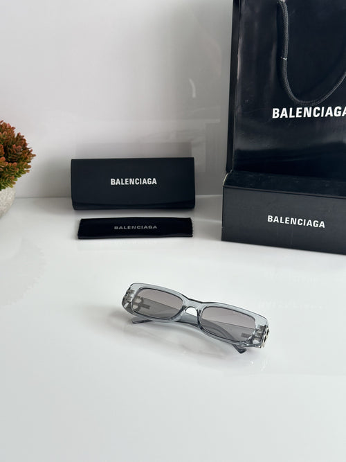 Balenciiaga Asthetic Grey and Silver Sunglasses