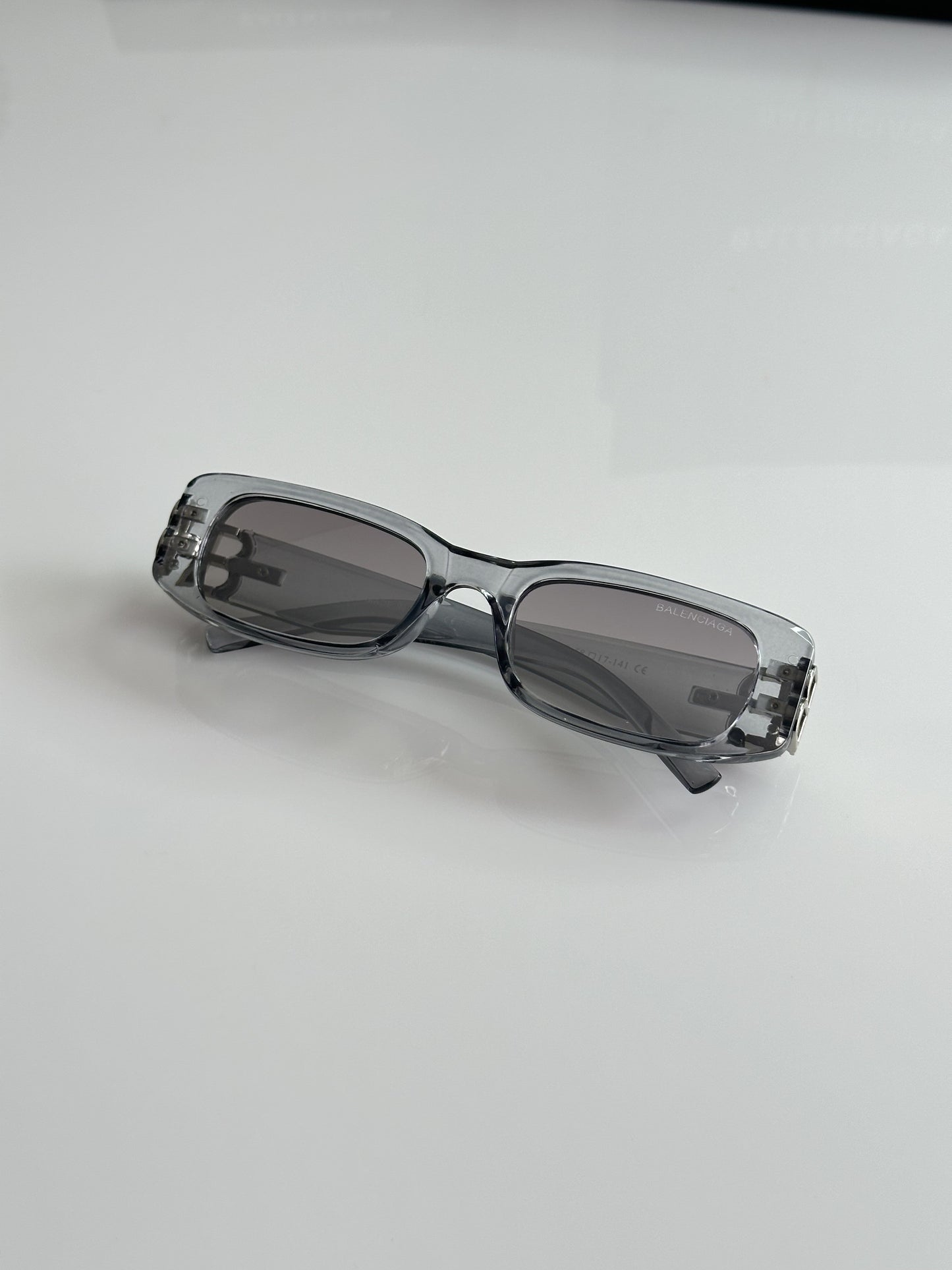 Balenciiaga Asthetic Grey and Silver Sunglasses