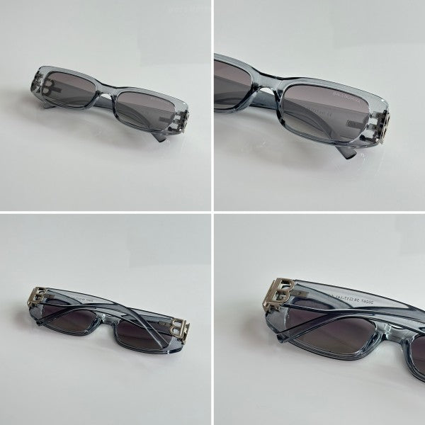 Balenciiaga Asthetic Grey and Silver Sunglasses