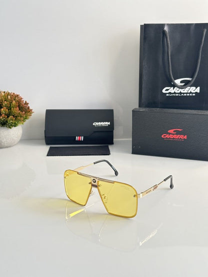 Carrerra Gold With Yellow Edge Sunglasses