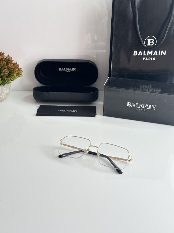 Balmainn Clear Lens Gold Sunglasses