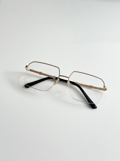 Balmainn Clear Lens Gold Sunglasses