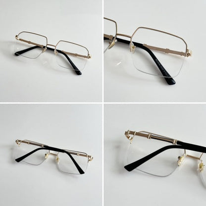 Balmainn Clear Lens Gold Sunglasses