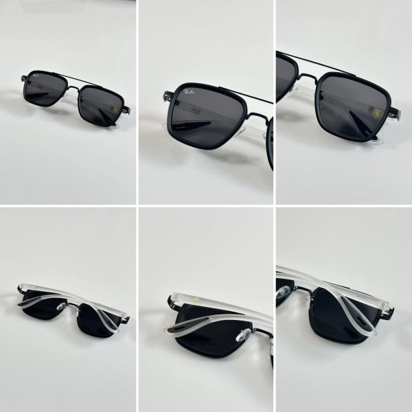 Raybann Black and Ice Stick Prime Sunglasses