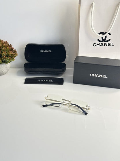 Chaanel Gold Unique Sunglasses