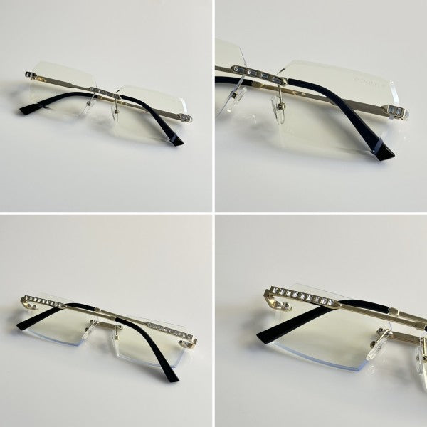 Chaanel Gold Unique Sunglasses