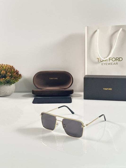 Tomforrd Primium Edge Gold and Black Sunglasses
