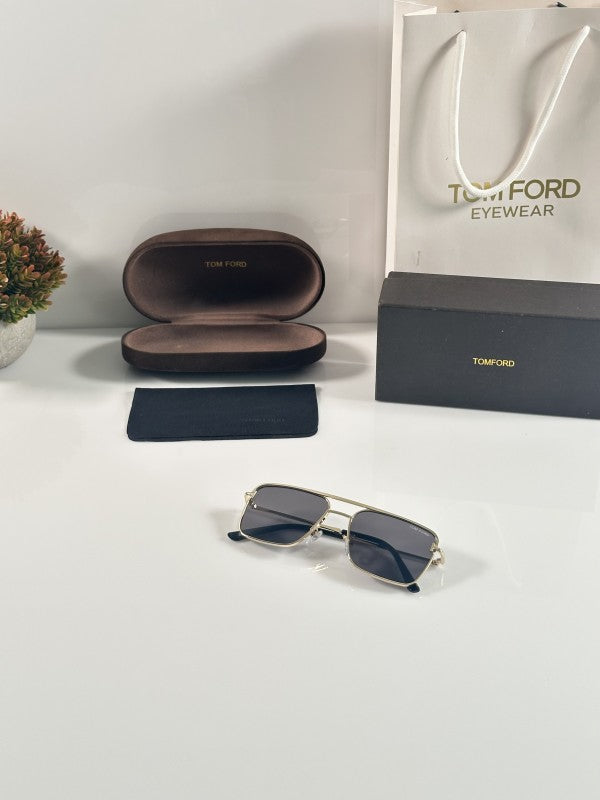 Tomforrd Primium Edge Gold and Black Sunglasses