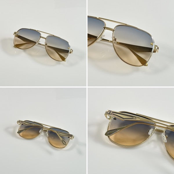 Maybachh Signature Gold Sunglasses