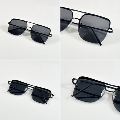 Guccii Black Metal Primium Sunglasses