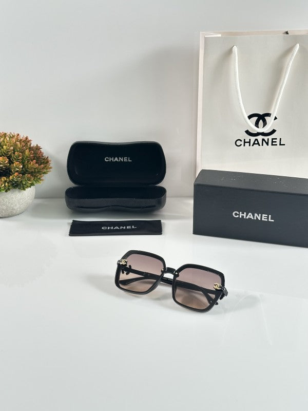 Chaanel Black Brown Primium Sunglasses