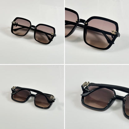 Chaanel Black Brown Primium Sunglasses