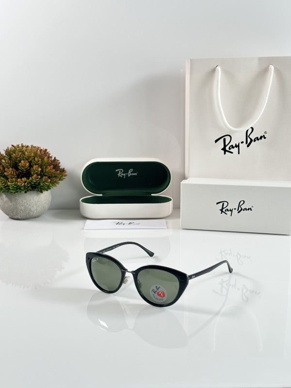 Raybann Aviator Black Green Sunglasses