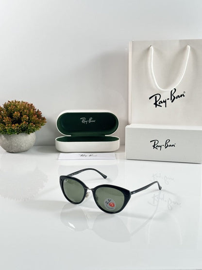 Raybann Aviator Black Green Sunglasses