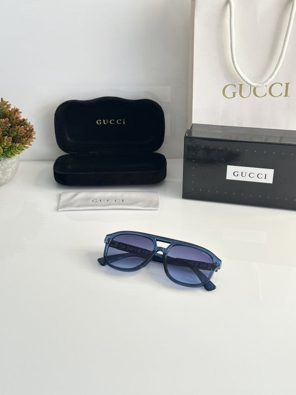 Guccii Blue Elegant Sunglasses
