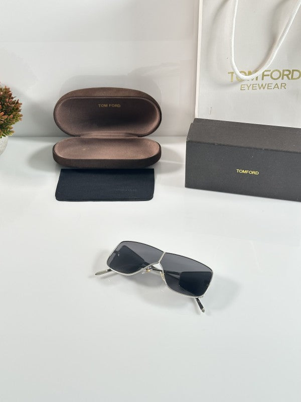 Tomforrd Aniston Silver Black Sunglasses