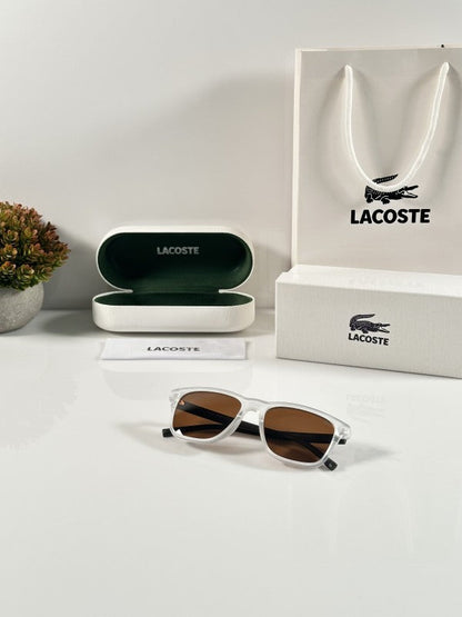 Lacosste Unisex Ice and Brown Sunglasses