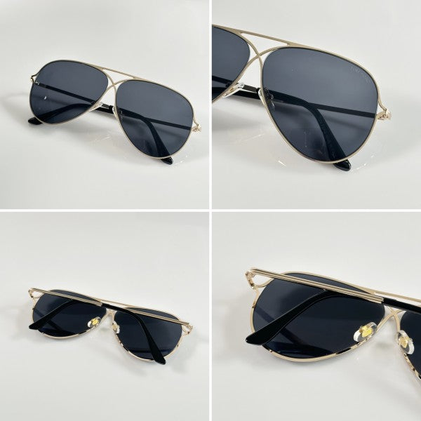Tomforrd Marko Gold Black Sunglasses