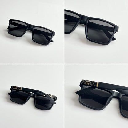 Guccii Unisex Black Sunglasses