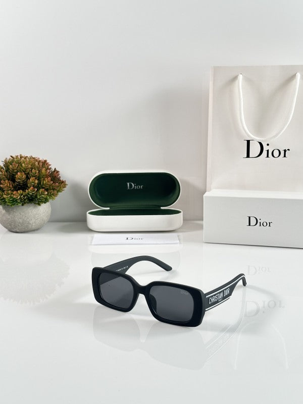 Diorr Black and Black Unisex Sunglasses