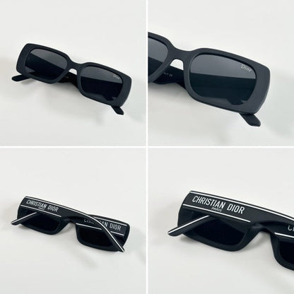Diorr Black and Black Unisex Sunglasses