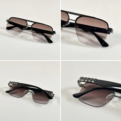 Louiis Vuitton Unique Gun and Brown Sunglasses