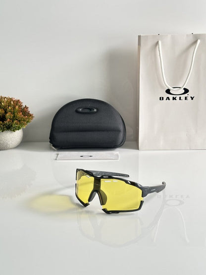 Oaklley Primium Black and Yellow Sunglasses