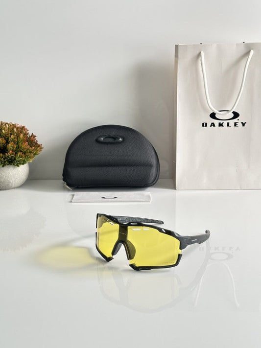 Oaklley Primium Black and Yellow Sunglasses