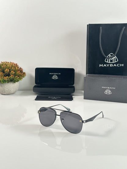Maybachh Exclusive Metalic Black Sunglasses