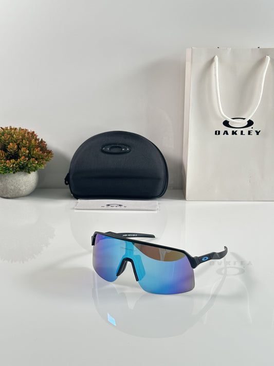 Oaklley Black Aqua Asthetic Sport Sunglasses