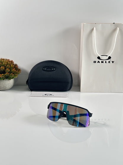 Oaklley Black Aqua Asthetic Sport Sunglasses