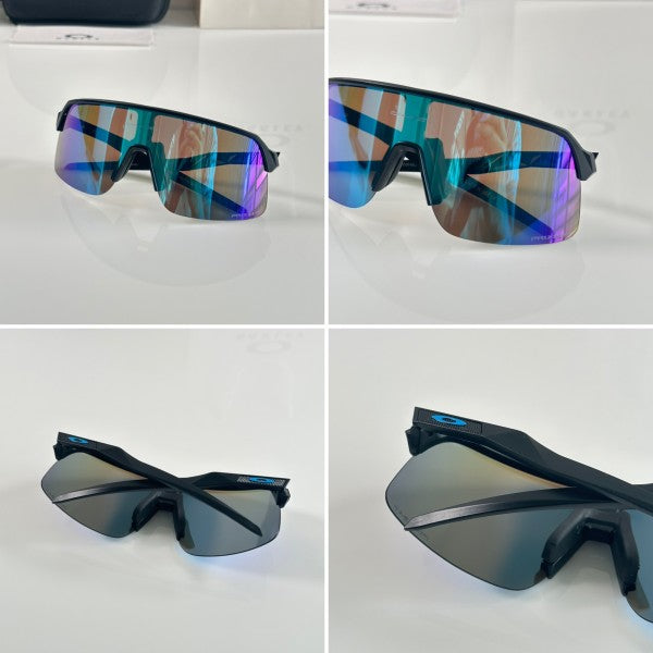 Oaklley Black Aqua Asthetic Sport Sunglasses