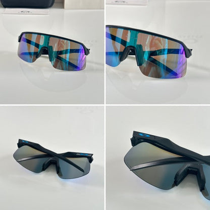 Oaklley Black Aqua Asthetic Sport Sunglasses