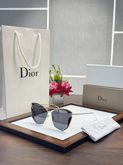 Diorr Primium Egde Gold and Black Sunglasses