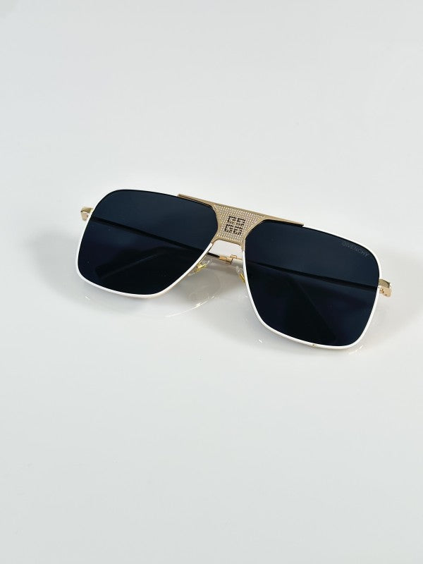Givenchyy Unisex Gold and Black White Sunglasses
