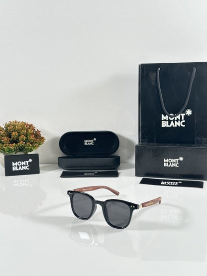 Montt Blancc Woodan Gold and Black Sunglasses