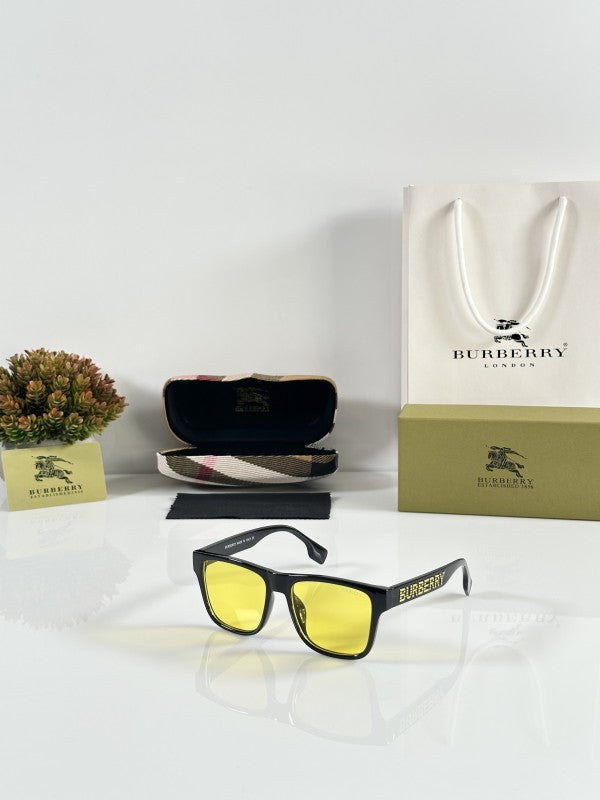 Burrberry Primium Black and Yellow Sunglasses