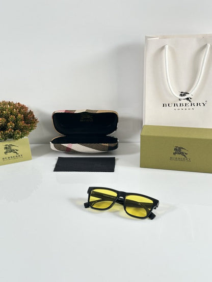Burrberry Primium Black and Yellow Sunglasses