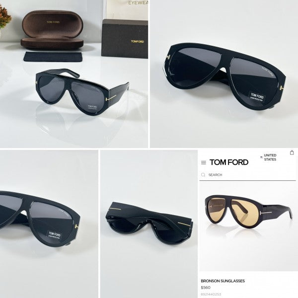 Tomforrd Unisex Primium Black Elegent Sunglasses