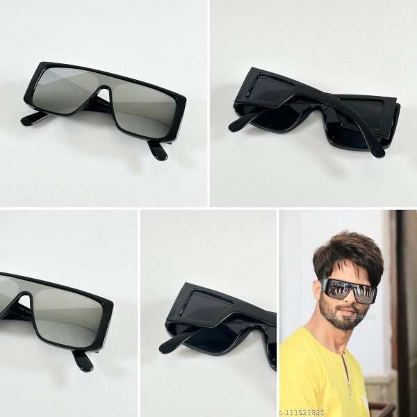 Tomforrd Unisex Black Silver Mercury Sunglasses