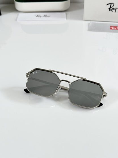 Raybann  Primium Silver and Mercury Sunglasses