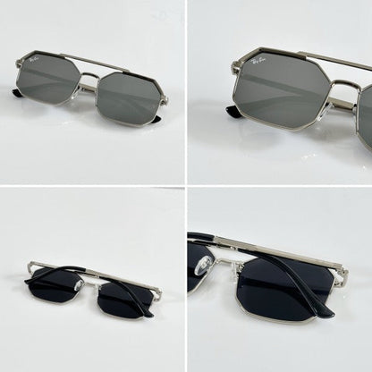 Raybann  Primium Silver and Mercury Sunglasses