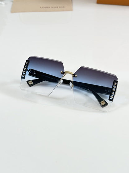 Louiis Vuiitton Black and Blue Sunglasses