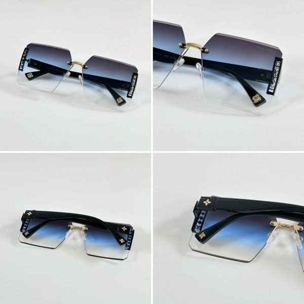 Louiis Vuiitton Black and Blue Sunglasses