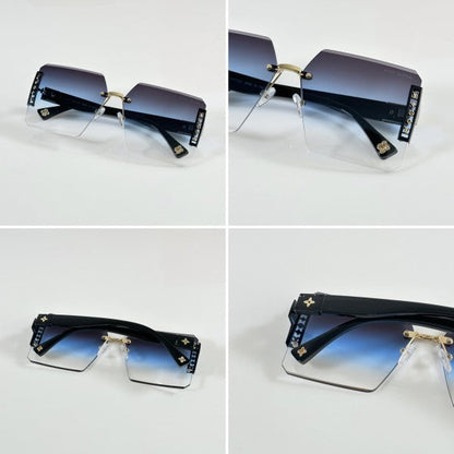 Louiis Vuiitton Black and Blue Sunglasses
