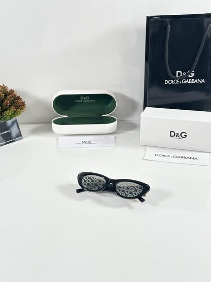 Dolcce & Gabbana Uniqe Printed Black Sunglasses