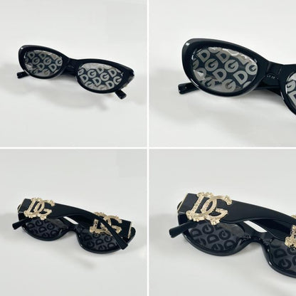 Dolcce & Gabbana Uniqe Printed Black Sunglasses