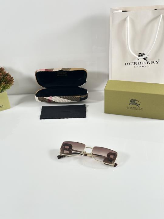 Burberryy Elegent Gold Brown Sunglasses